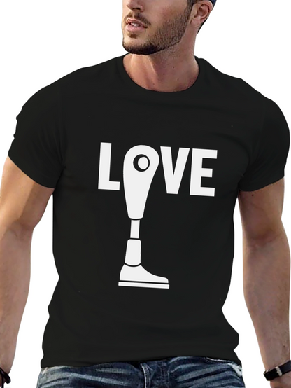 Love Prosthetic Leg T-Shirt - Black