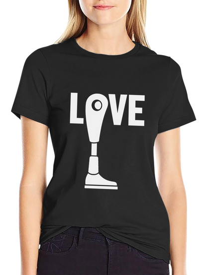Love Prosthetic Leg T-Shirt - Black