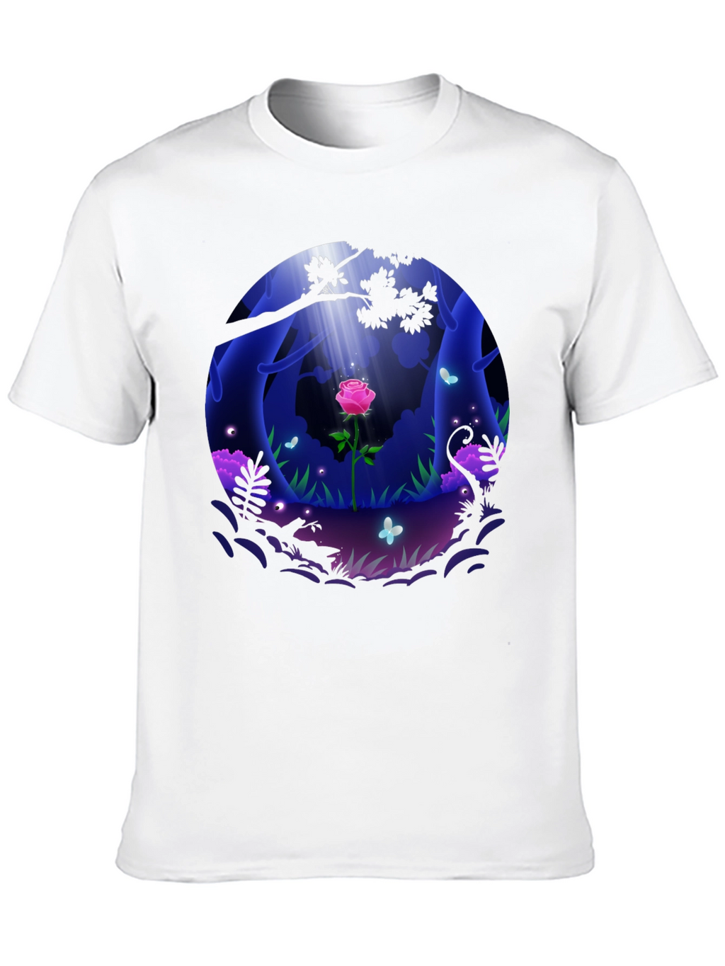 Enchanted Rose Forest Graphic Tee