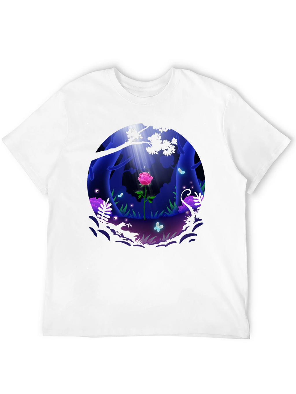 Enchanted Rose Forest Graphic Tee