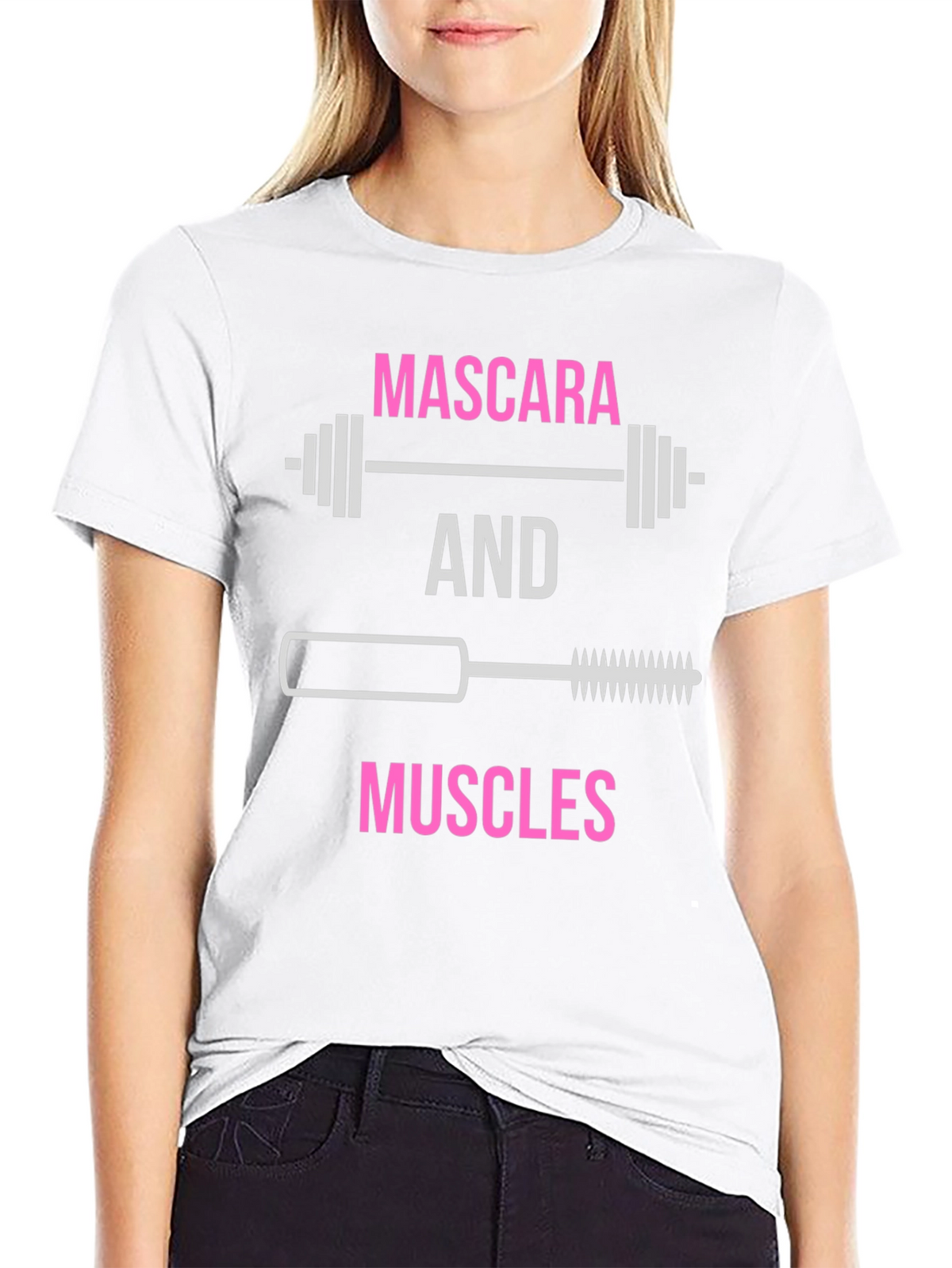 Mascara & Muscles Graphic T-Shirt