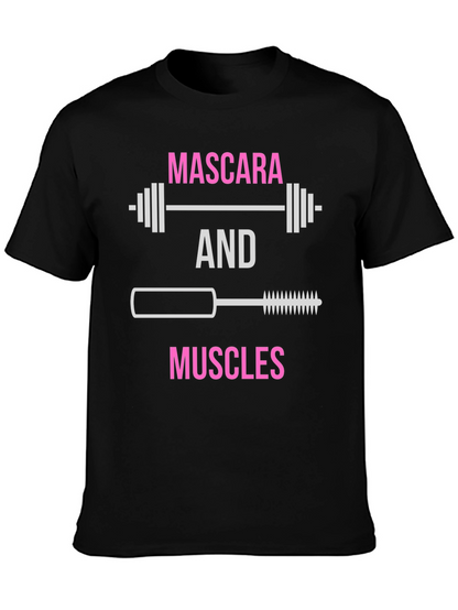 Mascara & Muscles Graphic T-Shirt
