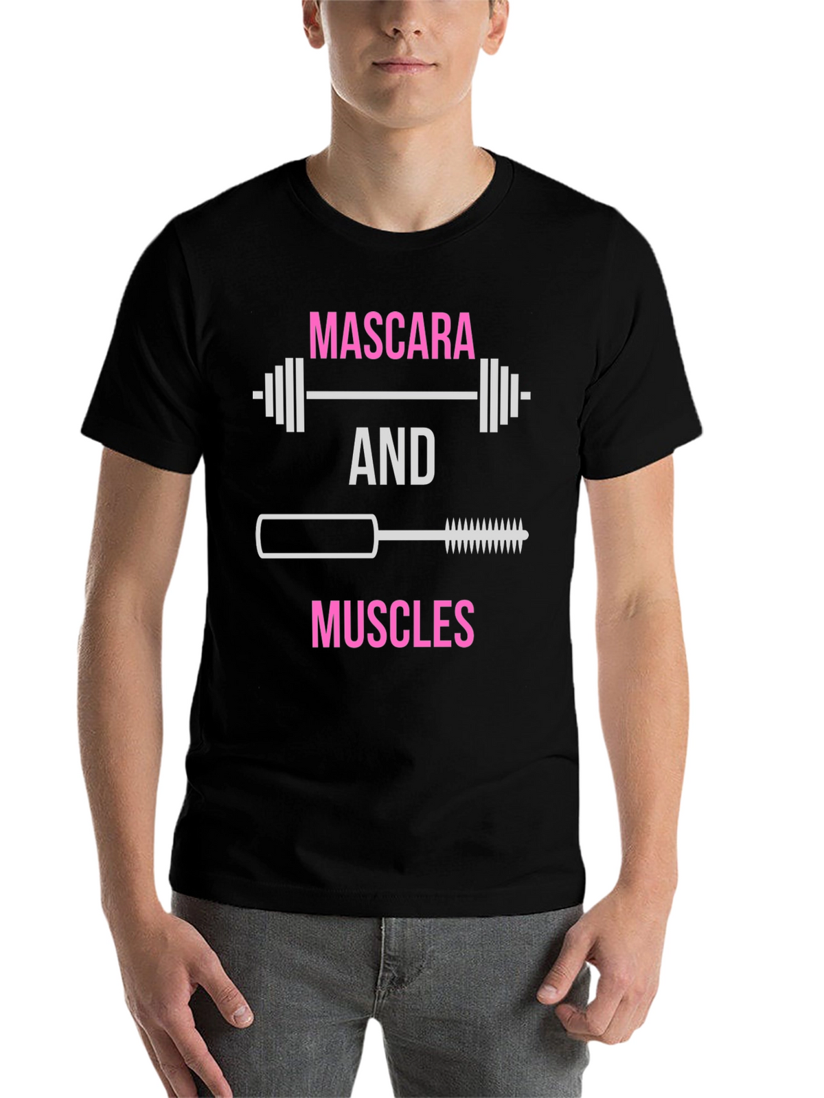 Mascara & Muscles Graphic T-Shirt