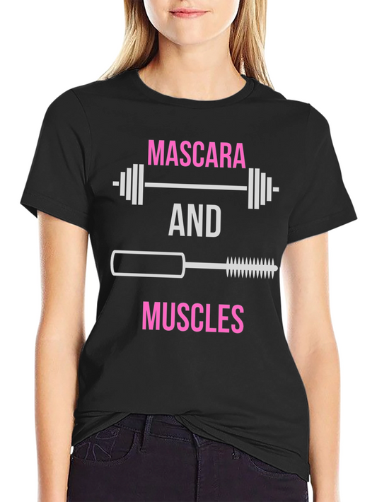 Mascara & Muscles Graphic T-Shirt