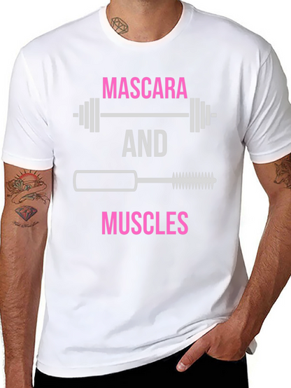 Mascara & Muscles Graphic T-Shirt