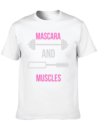Mascara & Muscles Graphic T-Shirt