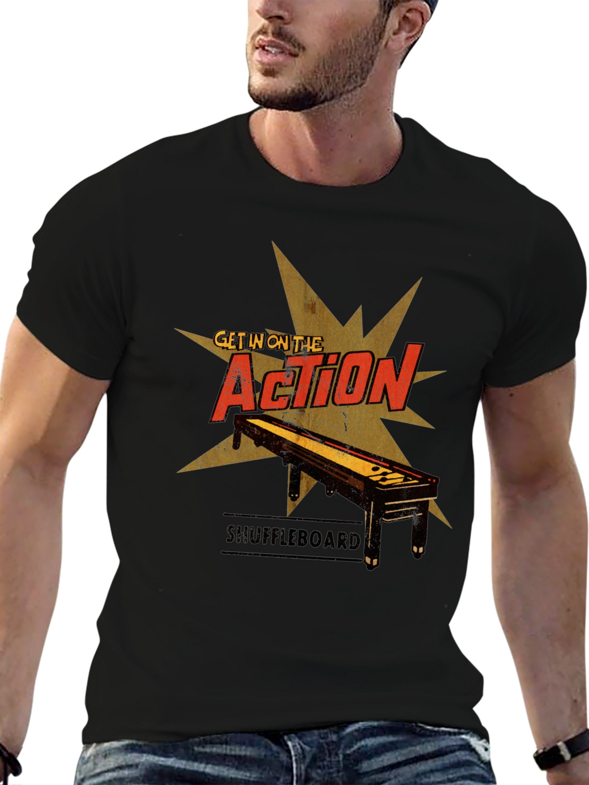 Shuffleboard Action T-Shirt