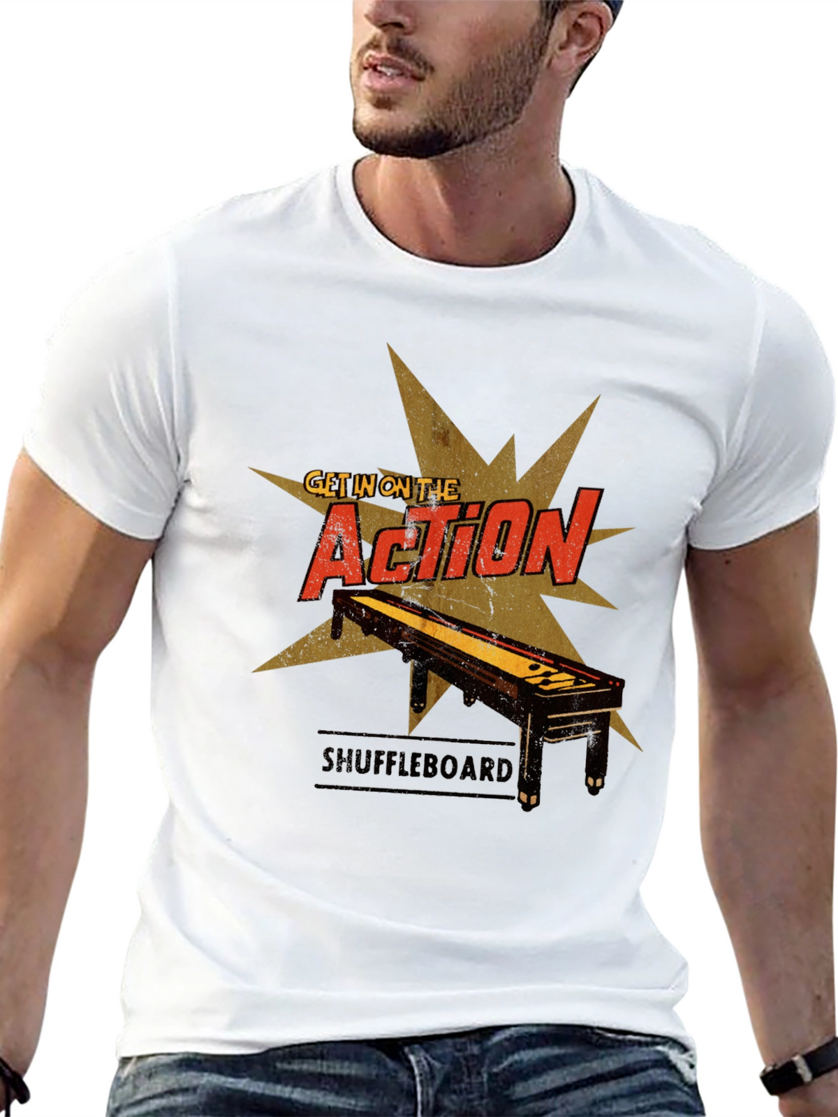 Shuffleboard Action T-Shirt