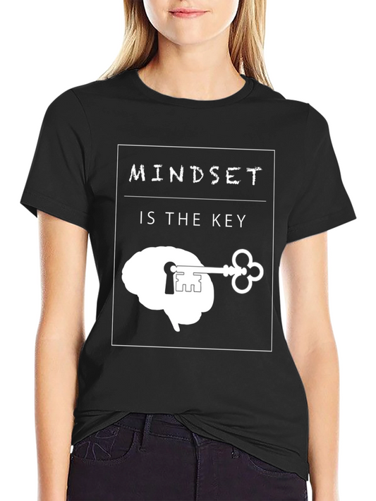 Mindset is the Key Graphic Tee - Unisex Black T-Shirt