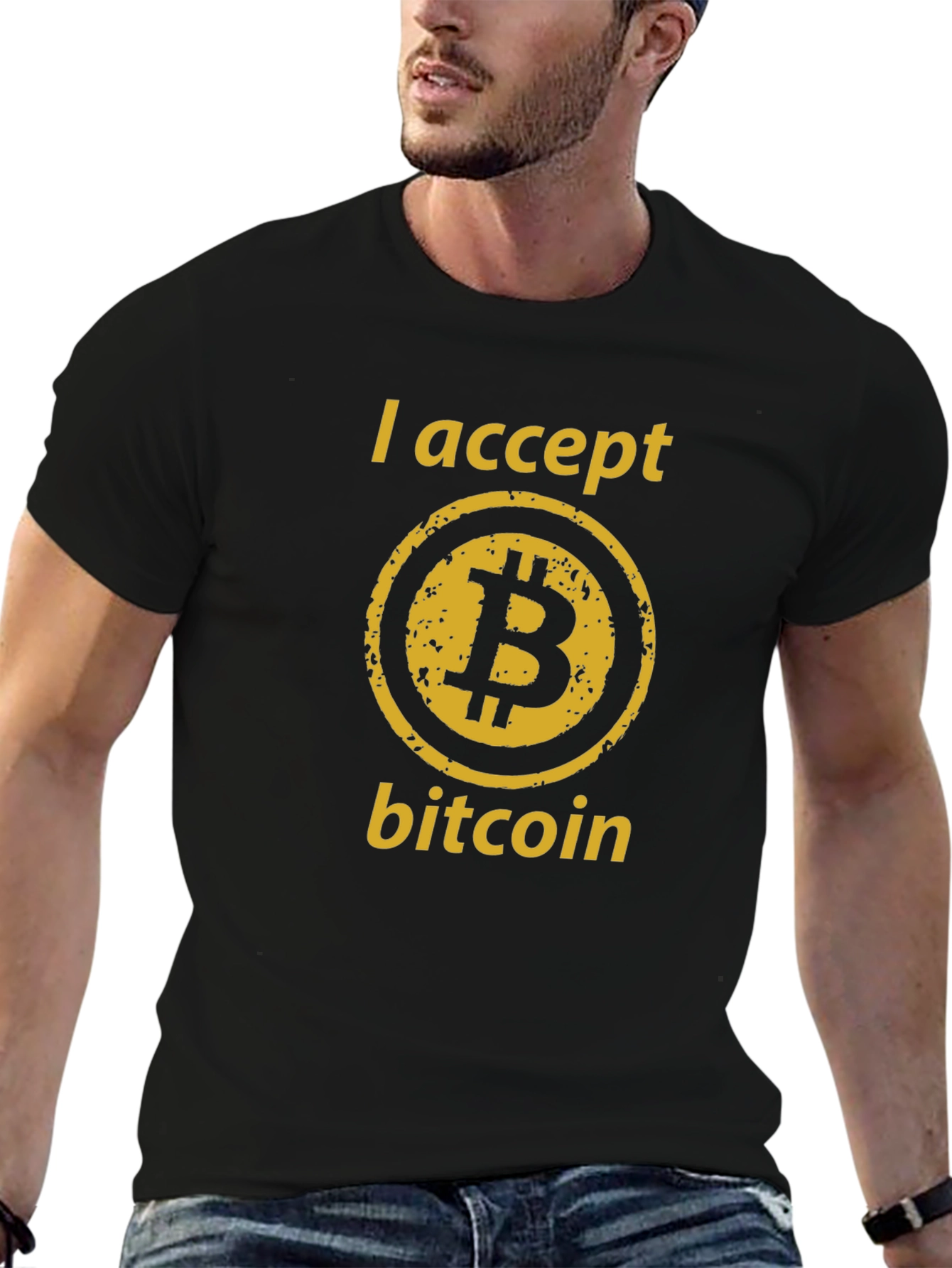 I Accept Bitcoin T-Shirt - Crypto Currency Tee