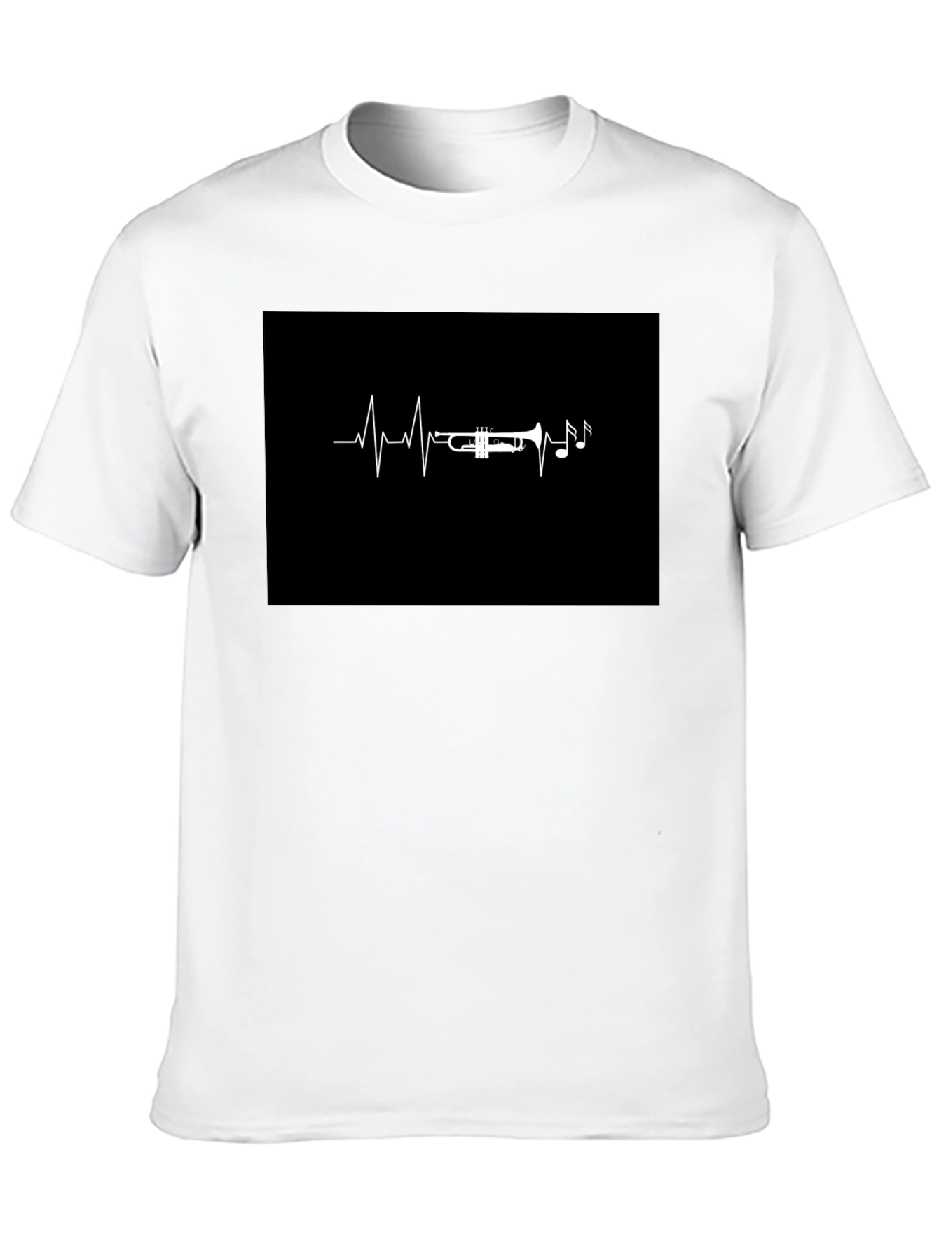 Trumpet Heartbeat T-Shirt - Musician Tee