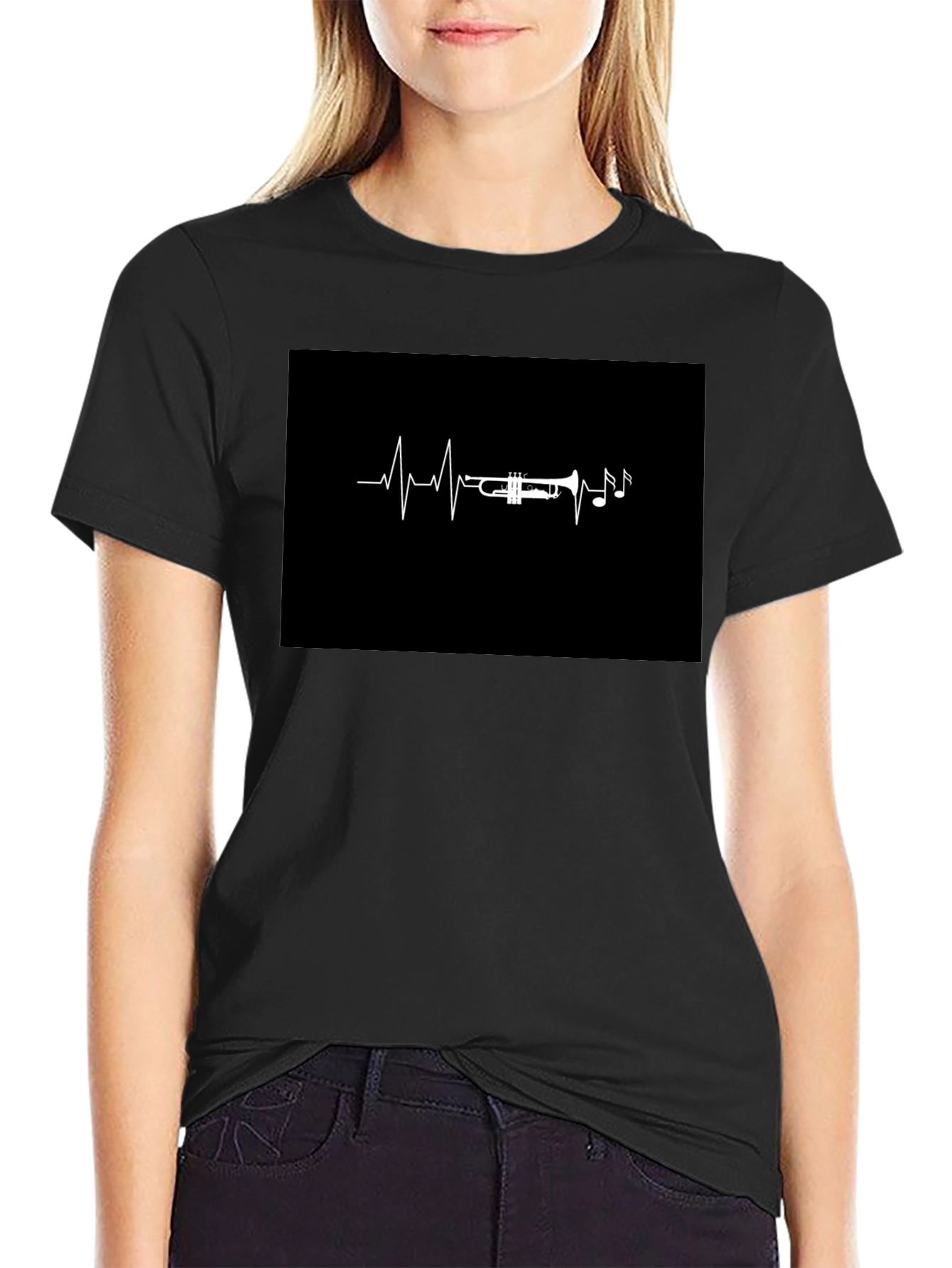 Trumpet Heartbeat T-Shirt - Musician Tee