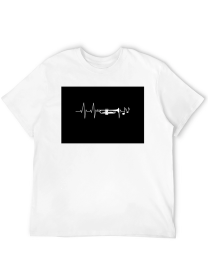 Trumpet Heartbeat T-Shirt - Musician Tee