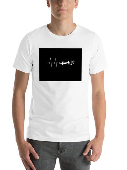 Trumpet Heartbeat T-Shirt - Musician Tee