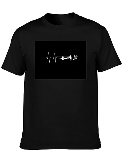 Trumpet Heartbeat T-Shirt - Musician Tee