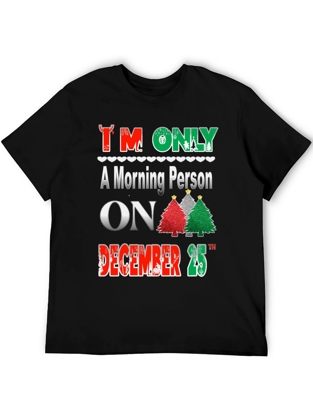 Christmas Morning Person T-Shirt Festive Holiday Tee