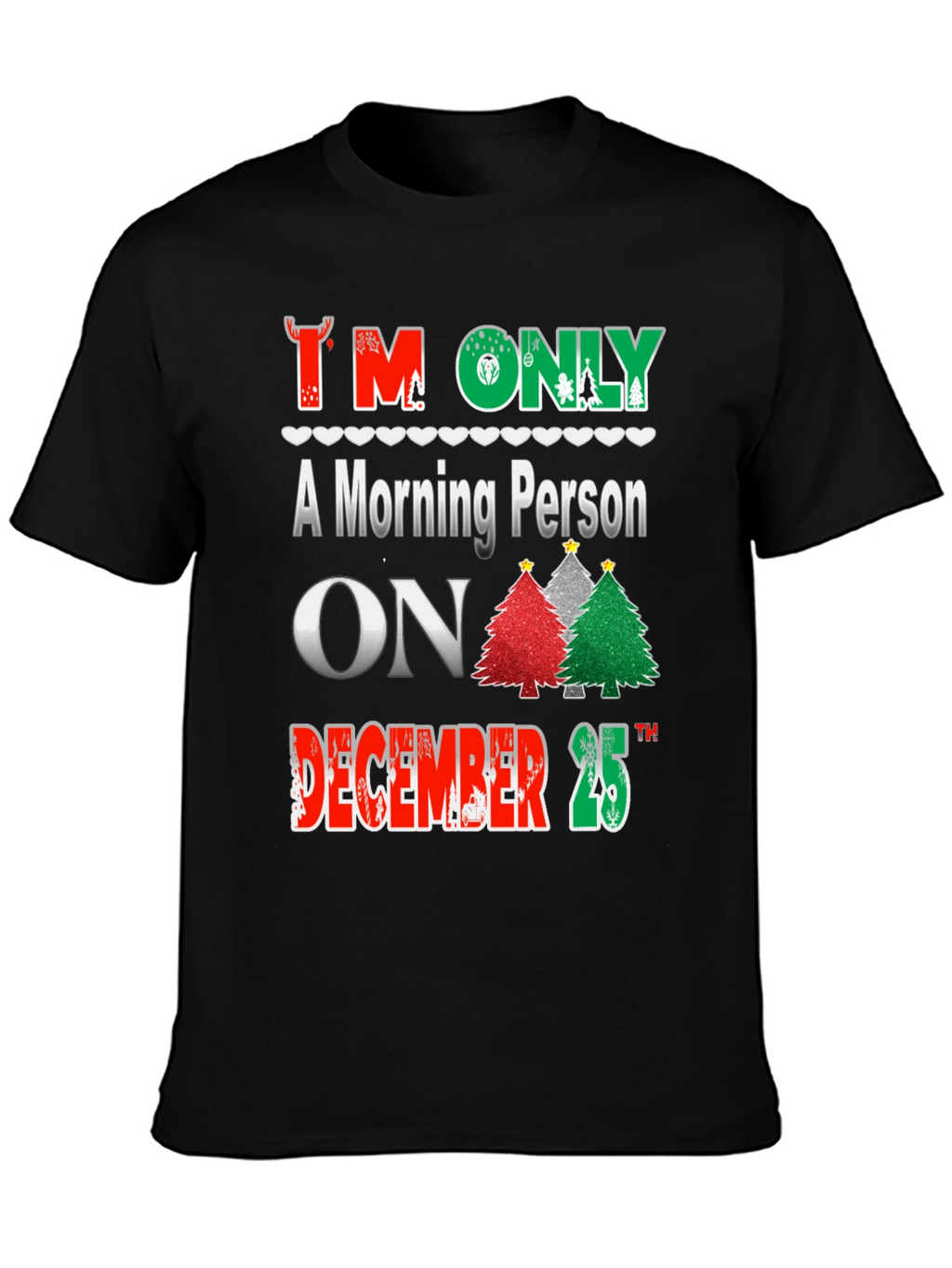 Christmas Morning Person T-Shirt Festive Holiday Tee