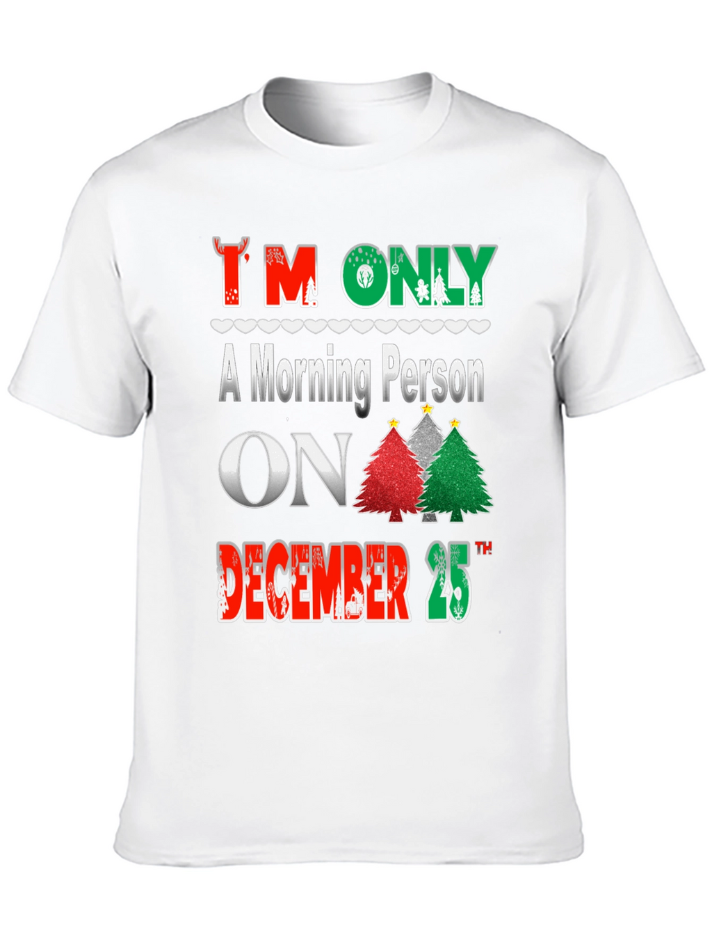 Christmas Morning Person T-Shirt Festive Holiday Tee