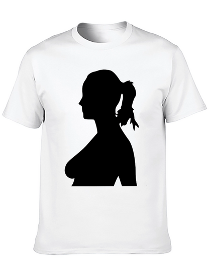 Silhouette Woman Graphic Tee - Classic Black T-Shirt