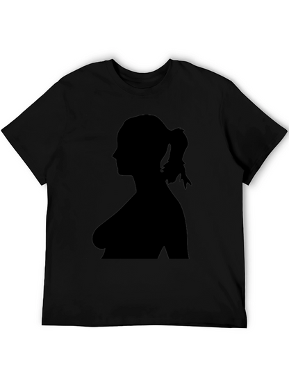 Silhouette Woman Graphic Tee - Classic Black T-Shirt