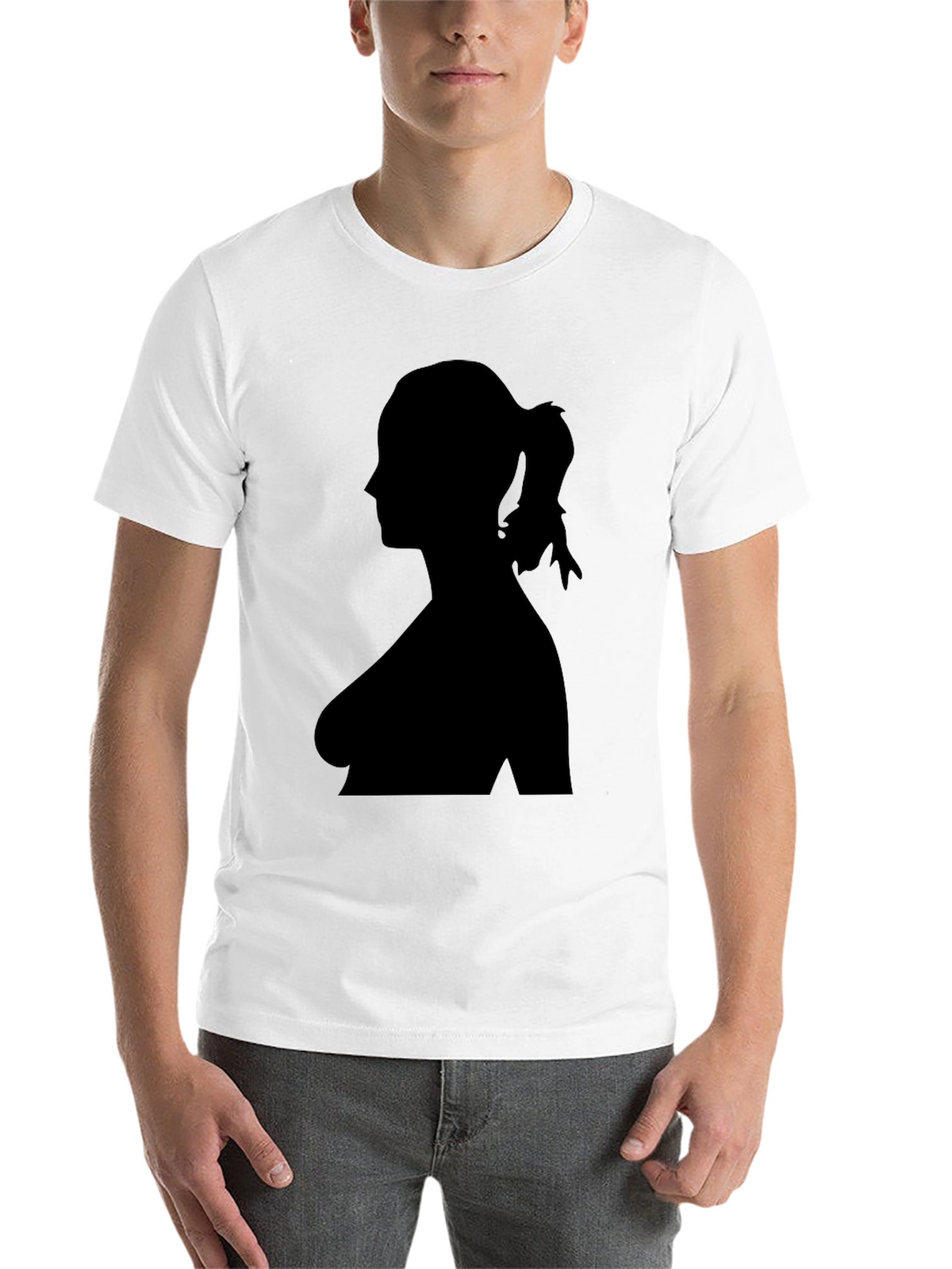 Silhouette Woman Graphic Tee - Classic Black T-Shirt