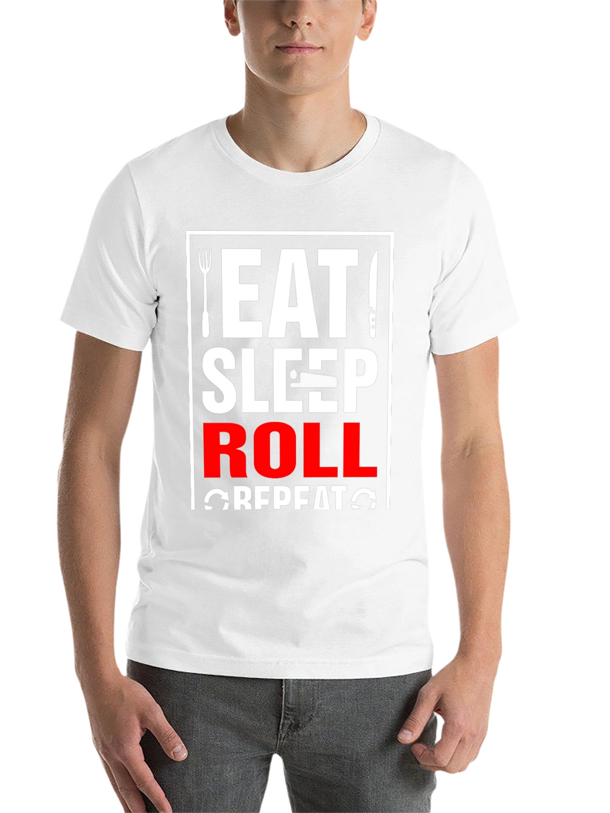 Eat Sleep Roll Repeat T-Shirt