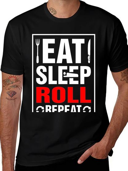 Eat Sleep Roll Repeat T-Shirt