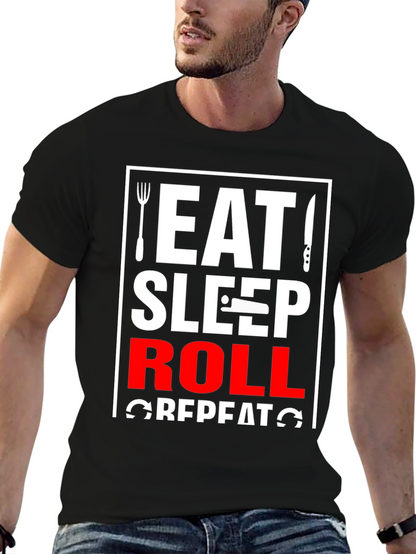 Eat Sleep Roll Repeat T-Shirt