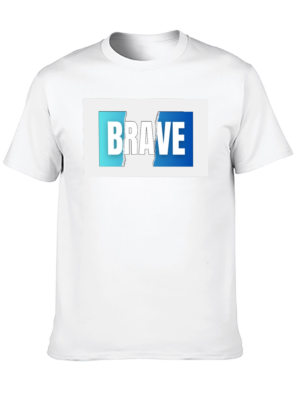 Brave Graphic Print Black T-Shirt