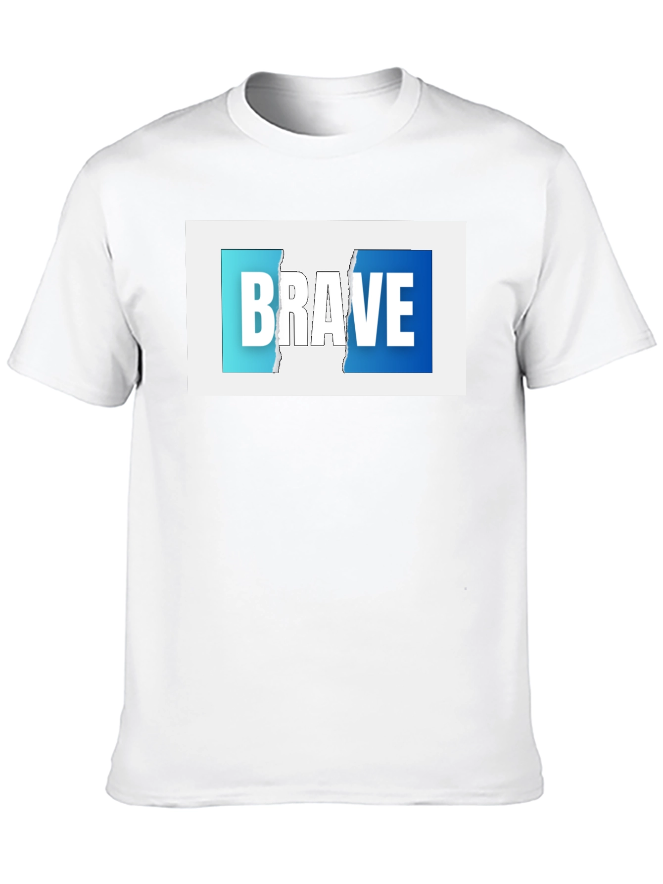 Brave Graphic Print Black T-Shirt