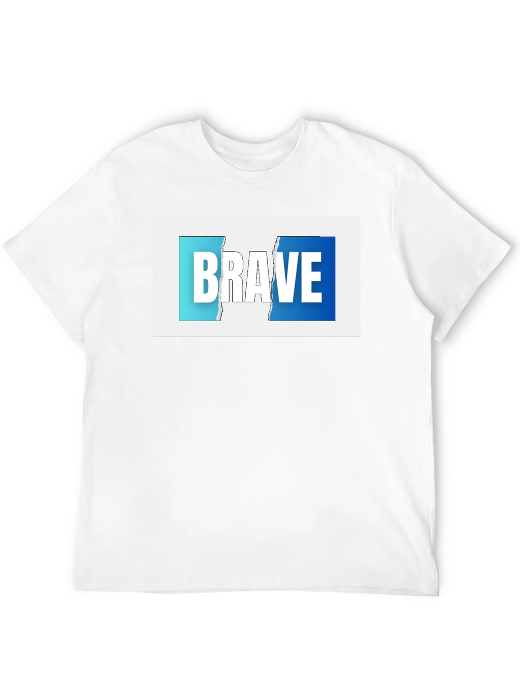 Brave Graphic Print Black T-Shirt
