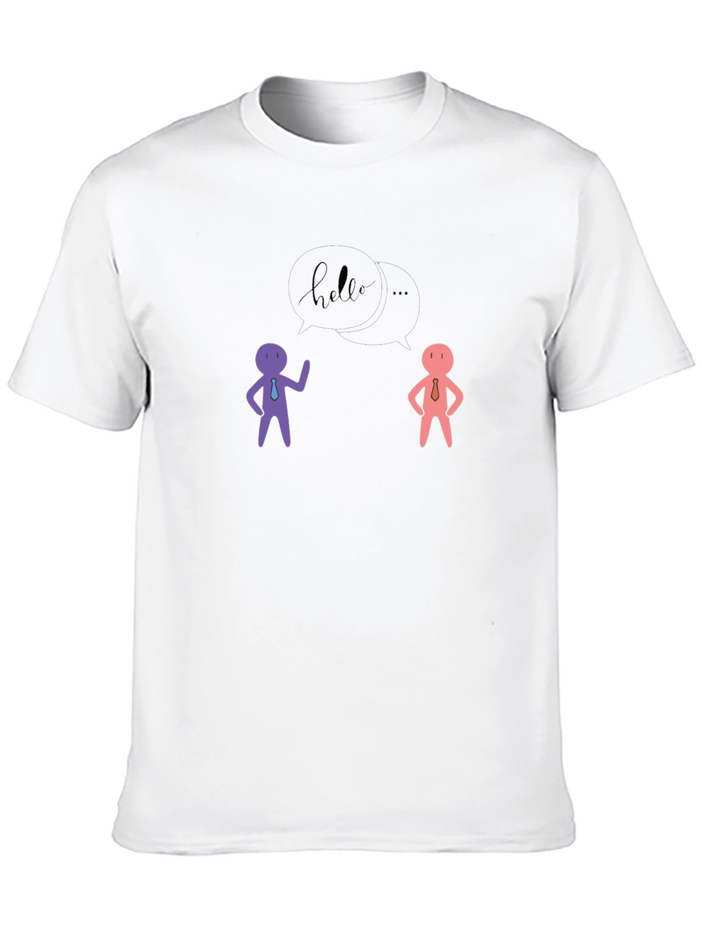 Hello People Black Graphic Tee