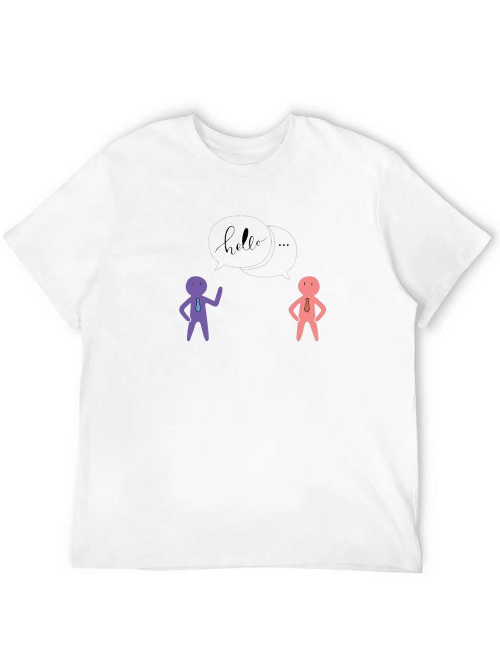 Hello People Black Graphic Tee