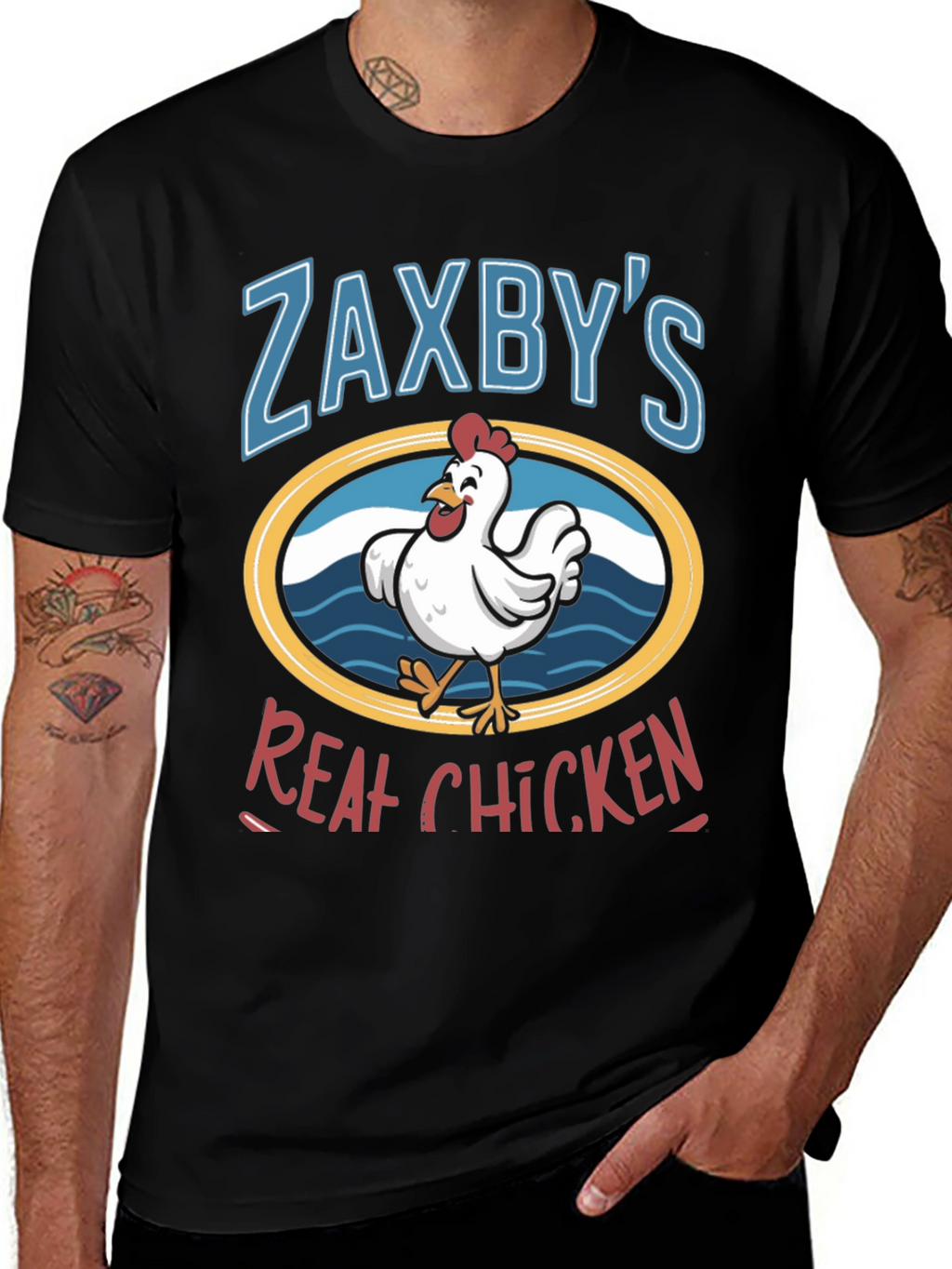 Zaxbys Real Chicken Graphic T-Shirt