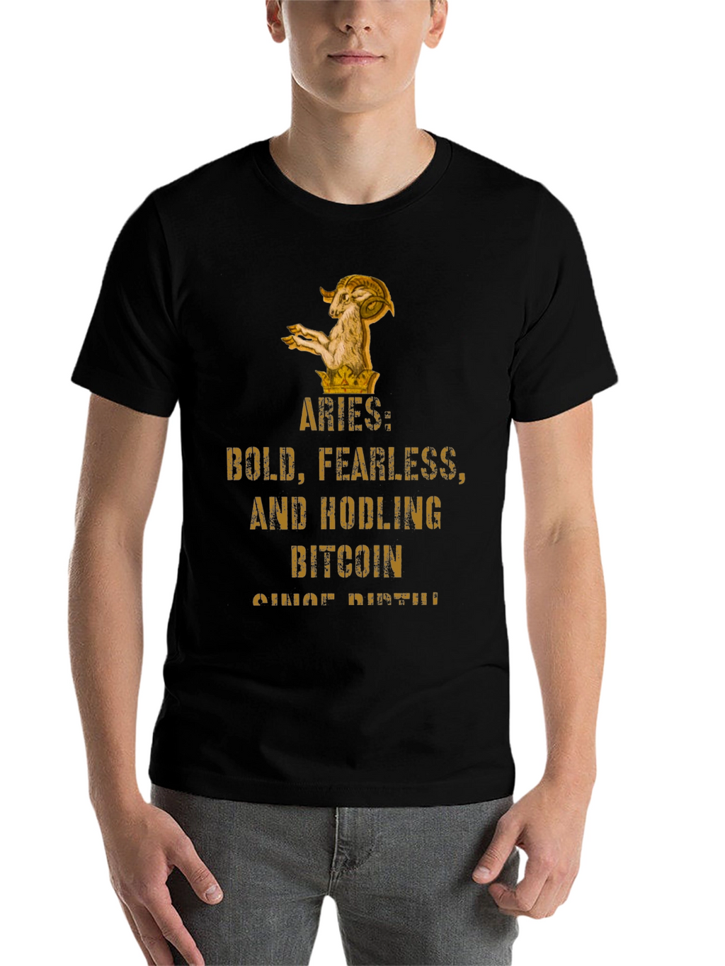 Aries Bitcoin HODLer T-Shirt - Bold & Fearless