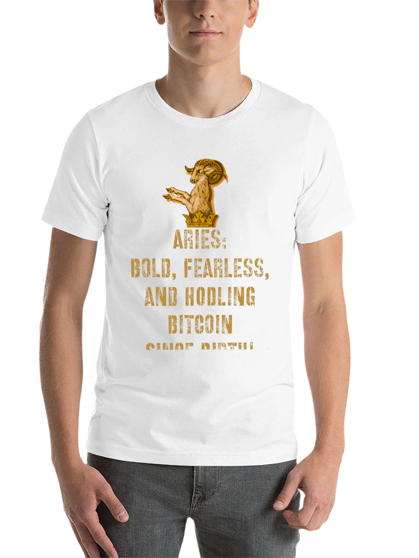 Aries Bitcoin HODLer T-Shirt - Bold & Fearless