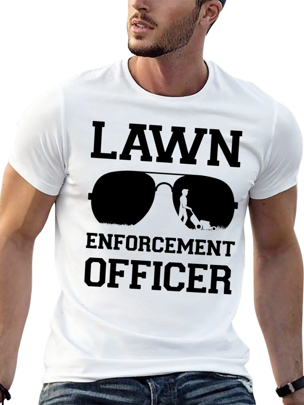 Lawn Enforcement Officer Graphic Tee