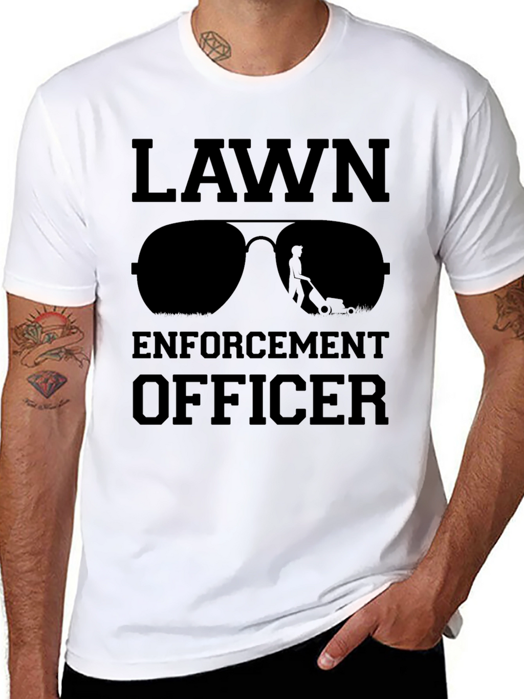 Lawn Enforcement Officer Graphic Tee