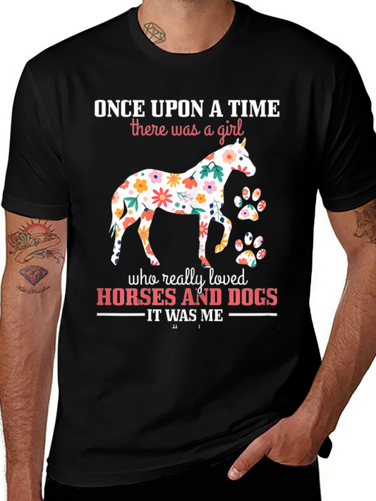 Horse & Dog Lover T-Shirt - Once Upon a Time Girl