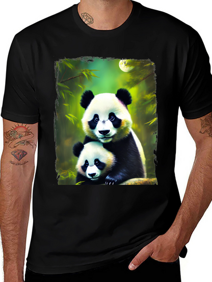 Panda Bear Graphic Tee - Cute Animal Lovers Shirt