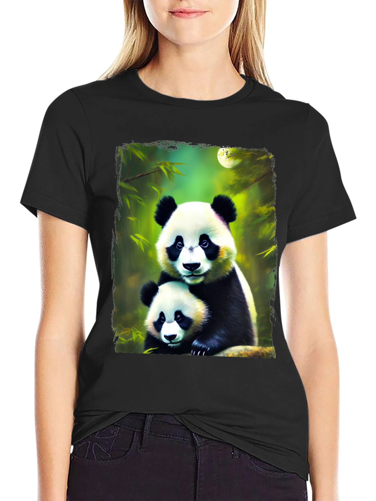 Panda Bear Graphic Tee - Cute Animal Lovers Shirt