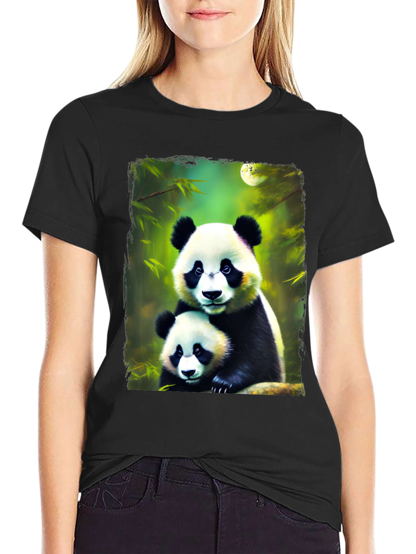 Panda Bear Graphic Tee - Cute Animal Lovers Shirt