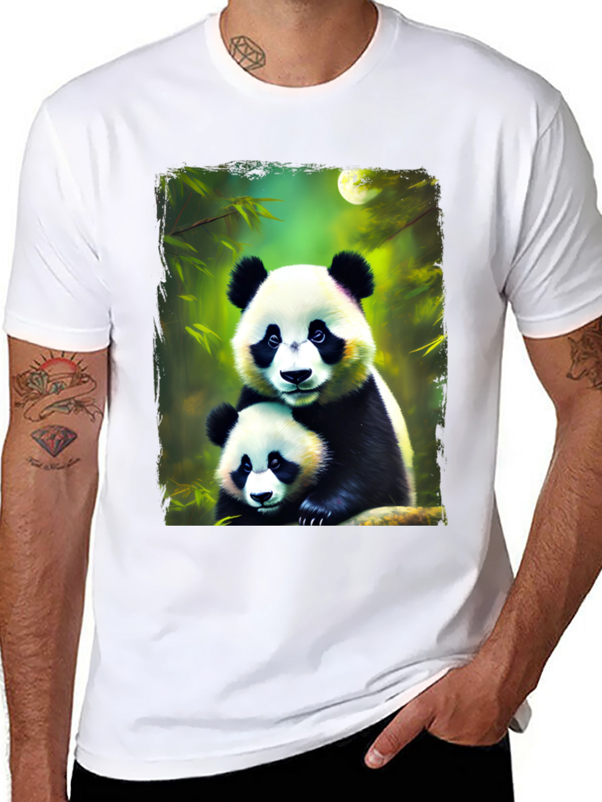 Panda Bear Graphic Tee - Cute Animal Lovers Shirt