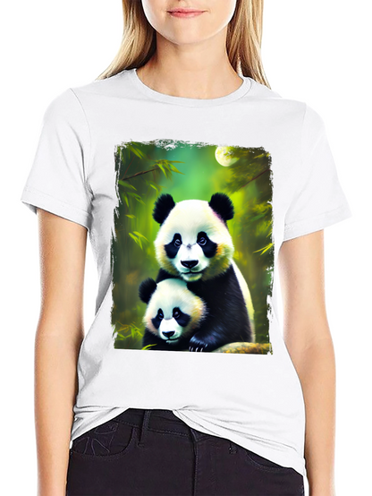 Panda Bear Graphic Tee - Cute Animal Lovers Shirt