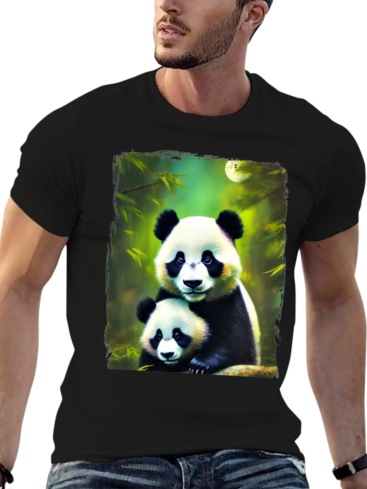 Panda Bear Graphic Tee - Cute Animal Lovers Shirt