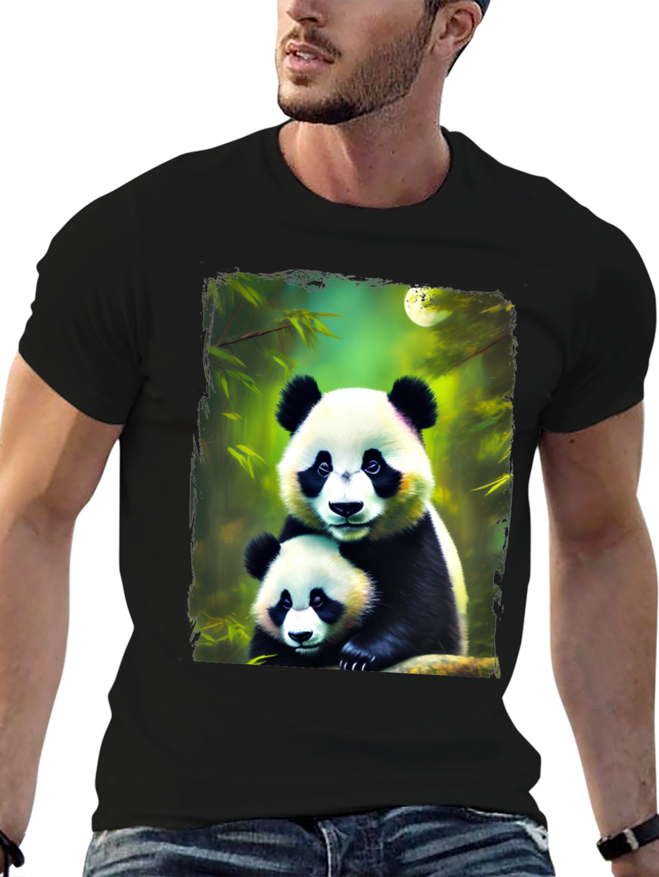 Panda Bear Graphic Tee - Cute Animal Lovers Shirt