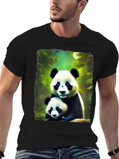 Panda Bear Graphic Tee - Cute Animal Lovers Shirt