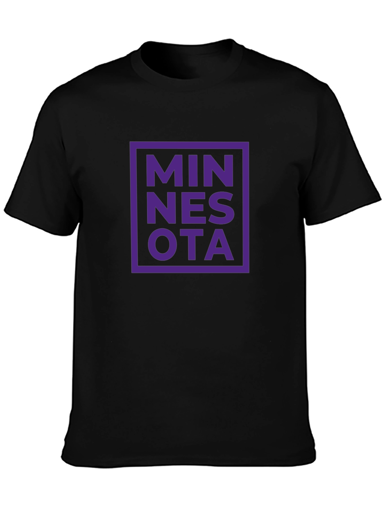 Minnesota Graphic Tee - Black Short Sleeve T-Shirt