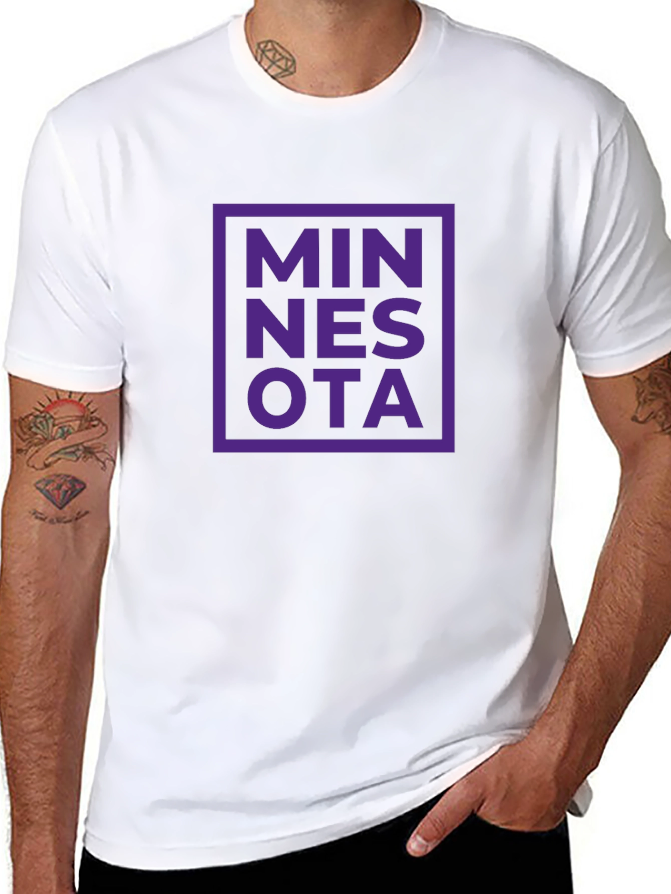 Minnesota Graphic Tee - Black Short Sleeve T-Shirt