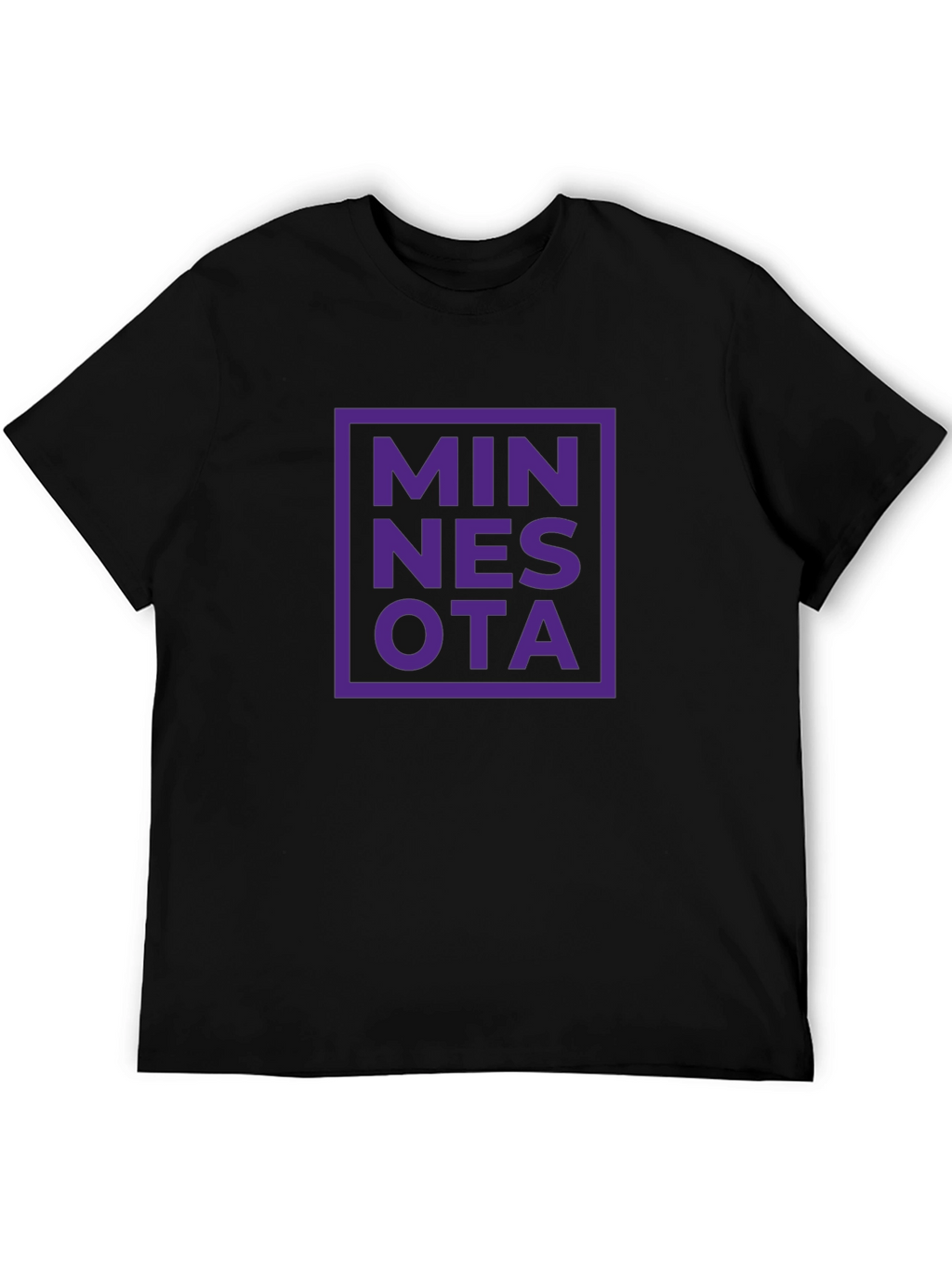 Minnesota Graphic Tee - Black Short Sleeve T-Shirt
